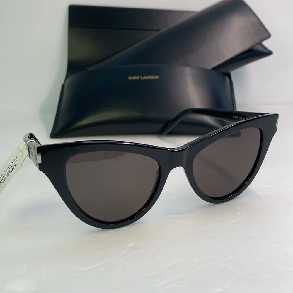 💯- New Authentic Yves Saint Laurent SL-425-001-54 54mm New Sunglasses - Picture 7 of 14